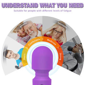 Masajeador de mano de silicona para cuello y hombros, Varita AV impermeable con 7 vibración, S-HANDE, venta al por mayor - Product Image 5