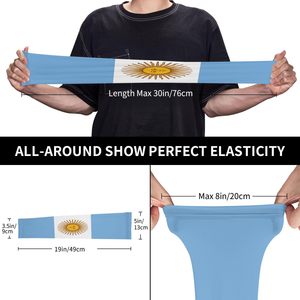 FQC Argentina Flag Arm Sleeves Uv Protection Baseball Arm Sleeves para mujeres - Product Image 3