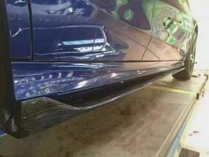 Extensiones de Faldones Laterales de Fibra de Carbono W205 C63 para Mercedes-Benz Clase C AMG 2015-2017, Kits de Carrocería - Product Image 2