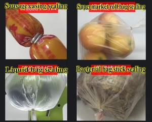 Nuevo Tipo de tracción neumática tipo U botón rollo de carne máquina cortadora de salchichas máquina automática de aluminio para apretar pan de uñas - Product Image 2