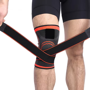 Venta al por mayor 3D de punto GYM Protect <span class=keywords><strong>Rodilleras</strong></span> <span class=keywords><strong>para</strong></span> <span class=keywords><strong>correr</strong></span> al aire libre Ciclismo Esquí Scooter Deportes Compresión Pierna Rodillera - Product Image 4
