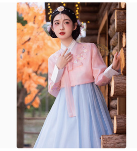 Hanbok coréen ethnique, costume traditionnel de princesse Yanji, <span class=keywords><strong>tenue</strong></span> de dame de la cour <span class=keywords><strong>coréenne</strong></span> Yanbian, pour photographie, voyage, spectacle de danse - Product Image 5