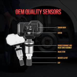 เซ็นเซอร์ TPMS แบบ 2-in-1 รุ่น LAUNCH ระบบตรวจสอบแรงดันลมยางแบบตั้งโปรแกรมได้ ใช้ได้กับรถยนต์ 99% รองรับความถี่คู่ 315MHz และ 433MHz - Product Image 3