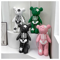 Sac à dos femme Qetesh Fashion Skeleton Devil, style punk, sac à dos designer en forme d'ours pour adolescentes, nouveauté