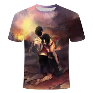 Maglietta monopezzo stampata in 3D estiva <span class=keywords><strong>Anime</strong></span> giapponese maglietta fratello di Luffy uomo maglietta Casual allentata maglietta abbigliamento uomo maglietta Homme - Product Image 4