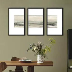 Set Van 3 Foto Boho Stijl Abstract Schilderij Mdf Frame En Glas Muur Kunst Voor Woonkamer Slaapkamer Kantoordecoratie En Geschenken