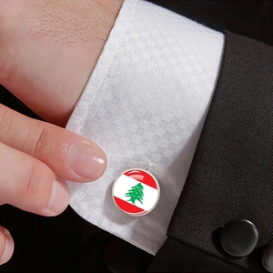 Juego de Gemelos y Pisacorbatas con Diseño de Bandera de País, Modelo Factory 287, Gemelos Personalizados con Botón de Manga, Juego de Gemelos y Pisacorbatas para <span class=keywords><strong>Hombre</strong></span> - Product Image 5