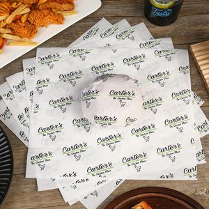 Custom Printed Eco-Friendly Biodegradable Waterproof Food Grade Hamburger Bread Deli Grease Proof Sandwich Burger <b>Wrapping</b> <b>Paper</b> - Product Image 2