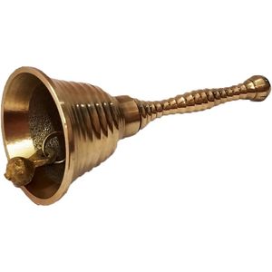 PARIJAT artesanía campana de latón de 4 pulgadas para el hogar Mandir templo sala de estar decoración Pooja & Puja artículos decorativos - Product Image 2