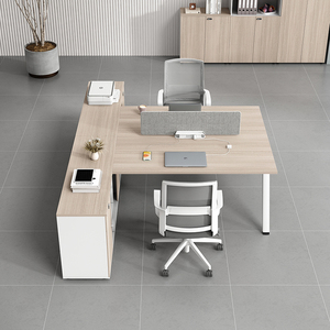 Simple Modern 2/4-Seater Office Desk Chair Set Four-Person Frame Financial Desk with Face-to-Face - Product Image 3