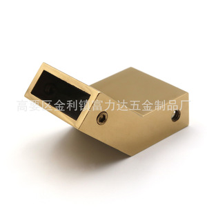 Conector de Tubo Cuadrado de 135 Grados, Esquina Dorada de Acero Inoxidable, Accesorio para Baño - Product Image 2