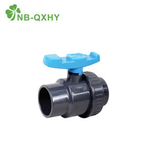 NBQXHY ANSI Din 싱글 및 더블 유니온 <span class=keywords><strong>PVC</strong></span> 볼 밸브 블루 레드 핸들 펌핑 물 OEM 맞춤형 수동 UPVC - Product Image 3