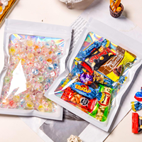 Sac en aluminium mylar imprimé personnalisé pochette à fermeture éclair imprimée sac en plastique zip-lock emballage de chocolat bonbon sac en plastique alimentaire réutilisable