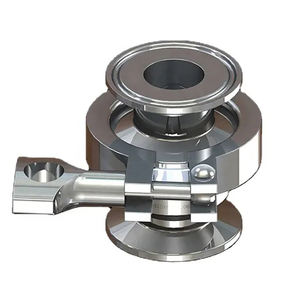 1/2 Zoll TC25.2MM Edelstahl Sanitär-Klemmventil Hochwertige Compass China Dampfabscheider für Lebensmittel- und Getränkeverarbeitung - Product Image 1