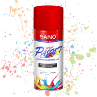 Peinture aérosol métallique SANVO 400ml, fabricant chinois, peinture en spray portable or et argent pour métal et bois