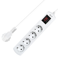 JIUJI JJSVA-FC4 Multiprise 4 prises USB avec protection contre les surtensions et réglage de la tension/courant pour réfrigérateur