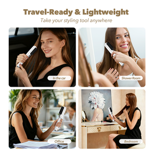 LED Display <strong>Hair</strong> Straightener Brush - Professional <strong>Hair</strong> Straightening <strong>Comb</strong> for Women's Styling - Product Image 4