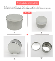 Offre Spéciale : Boîte Ronde en Métal Personnalisée de Luxe avec Couvercle Hermétique, Idéale pour le Stockage et l'Emballage de Café, Thé et Poudres Alimentaires