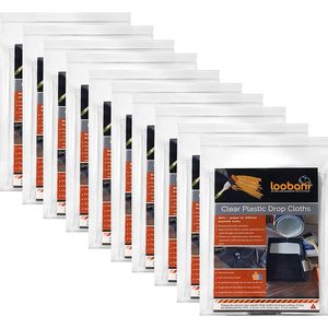 ผ้าคลุมพลาสติกใสลูบานี ขนาด 9x12 ฟุต กันน้ำ ป้องกันสี สำหรับงานทาสี - Product Image 1