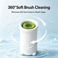 Nettoyeur électrique automatique de pattes pour animaux de compagnie, gobelet de lavage de pattes pour chien, brosses en silicone rotatives à 360°, brosse à pattes rechargeable par USB pour chiens et chats