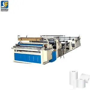 Auto rewinding machine for tissue semi-auto paper rewinder machine roll cutting machine