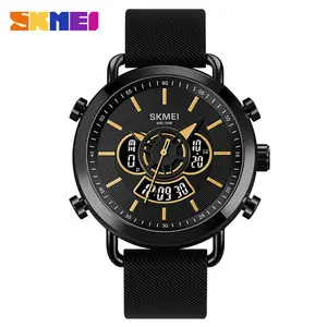 2024 Latest design skmei dual display time 12/24 hour LED night light men's digital watches strong and trendy