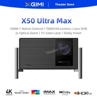Projecteur laser triple couleur XGIMI X50 Ultra Max 4k, zoom optique 2x, Dolby Vision 7000CVIA, vidéo 3D pour projecteur de cinéma maison