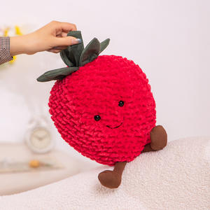 Cuscini da bambino e da bambina adorabili con <span class=keywords><strong>la</strong></span> pelle di HECION piccola fragola di agnello in peluche cuscini regalo di compleanno - Product Image 4