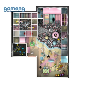 Aire de jeux souple pour filles et enfants, piscine à balles écologique, jeu de <span class=keywords><strong>cache</strong></span>-<span class=keywords><strong>cache</strong></span>, toboggan, maison de jeu, certifiée TUV, directement de l'usine - Product Image 6