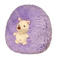 Peluche hérisson ronde super douce et moelleuse, personnalisée, mignonne, pour enfants, anti-stress, unisexe, jouet de sommeil