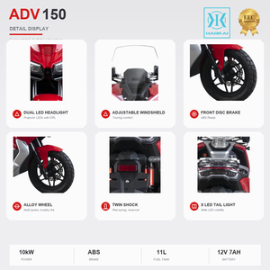 Moto ADV 150cc homologuée EEC, 10kW monocylindre 4 temps refroidi par air, frein à disque ABS, pneu de 14 pouces, réservoir de 11L, moto d'aventure - Product Image 2