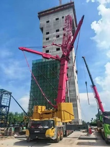 Grúa sobre camión SANY 900T usada, potente y versátil, grúa todoterreno con retracción rápida, grúa hidráulica giratoria para proyectos de reubicación - Product Image 4