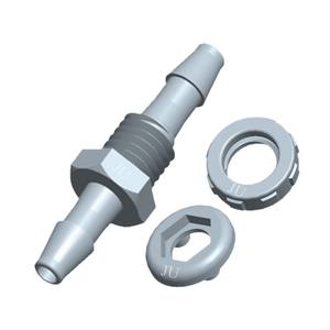 High Quality 1/4-28UNF PP-Nylon Plastic Pagoda Connector Through-Plate Straight Two-Way Flexible Tube <b>Adapter</b> & <b>Connectors</b> - Product Image 2