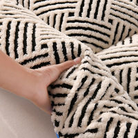 Surmatelas en velours jacquard épaissi, neuf, pliable et doux, idéal pour dortoirs étudiants, maisons et chambres d'hôtes.