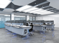 Console de surveillance ergonomique pour bureaux de bureau Console de salle de contrôle d'établi de centre de commande
