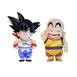 HESPER 2 Stili di Action Figure in PVC di Son <span class=keywords><strong>Goku</strong></span> e Krilin in Versione Bambini, Collezione Dragon Ball Z per Decorazione Casa e Auto - Product Image 1