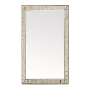 Specchio a Figura Intera con Cornice Dorata Personalizzabile nelle Dimensioni, Alta Definizione, Ideale per il <span class=keywords><strong>Soggiorno</strong></span> - Product Image 1