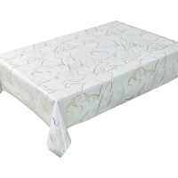 Nappe PVC de luxe motif marbre ligne dorée, texture pierre fluide, imperméable et anti-taches, pour salle à manger
