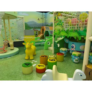 Attractive Kids Playground Customized Juegos Infantiles Soft Play Green Indoor Playground For Children