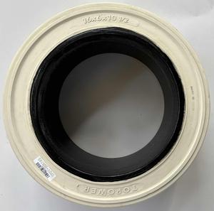 16x6x10 1/2 スムーストレッド プレスオンソリッドタイヤ ラバー トヨタ フォークリフトタイヤ 電動およびディーゼルフォークリフト用 - Product Image 4