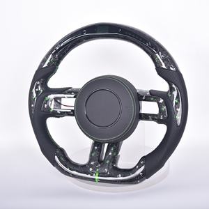 Volante de Cuero y Fibra de Carbono Compatible con Ford Mustang 2015 2016 2017 2018 2019 2020 2021 2022 GT <span class=keywords><strong>Shelby</strong></span> Personalizado - Product Image 6