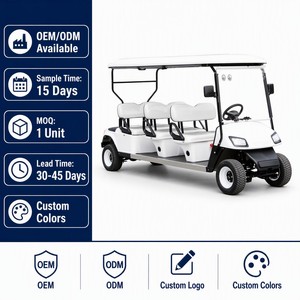 Carrito de Golf de Gasolina para 6 Pasajeros, Motor GY6 de 300 CC, con Asientos de Cuero PU, Colores Personalizados, Fabricación OEM/ODM - Product Image 2