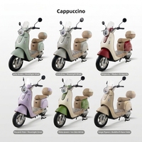 Moto électrique au design tendance 240W 48V 20AH, scooter électrique au lithium pour les trajets urbains