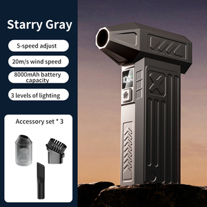 เครื่องเป่าลมอัดแบบเทอร์โบแฟน, เครื่องเป่าลมไฟฟ้า 100000RPM พร้อมไฟ LED, มอเตอร์ไร้แปรงถ่าน, เครื่องเป่าลม 4 ระดับแบบชาร์จไฟได้ - Product Image 2