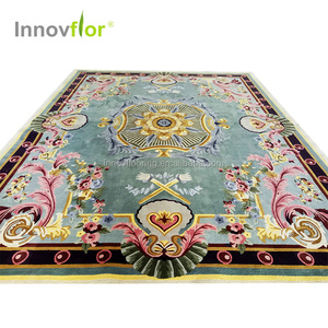 Tappeto per Interni ed Esterni <span class=keywords><strong>in</strong></span> Lana <span class=keywords><strong>a</strong></span> Pelo Lungo Antiscivolo Ecologico Floreale Tuftato <span class=keywords><strong>a</strong></span> Mano Personalizzabile per Soggiorno - Product Image 4