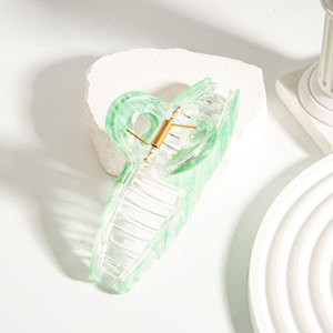 Shark <b>Clip</b> Acetate Hair <b>Clip</b> Silver White Light Green Daily Use High Quality Hair Ornament - Product Image 3