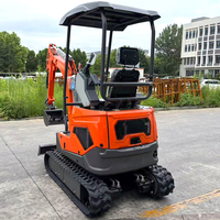 Mini-excavatrice compacte de 2 tonnes de bonne qualité, tout-terrain, pour chantiers de construction, rayon de braquage étroit, légère, petite pelle