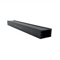 Goulotte carrée en PVC, directement de l'usine, noire, isolée, ignifuge, pour câblage, canalisation de fils en plastique, tailles personnalisées disponibles