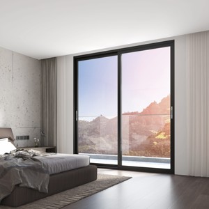 Puerta Corredera Interior Moderna de Vidrio Laminado de Doble Acristalamiento para Hoteles, Hospitales y Apartamentos - Product Image 1