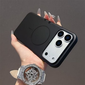 เคสแม่เหล็กแบบบางพิเศษคุณภาพสูงสำหรับ iPhone 17 Pro Max 14 15 16 Plus 17Air พร้อมปุ่มโลหะ ป้องกันแรงกระแทก ฝาหลังแข็ง - Product Image 5